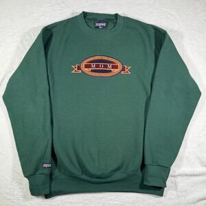 Vintage JanSport UNC Charlotte Mom Sweatshirt, Green, Size M